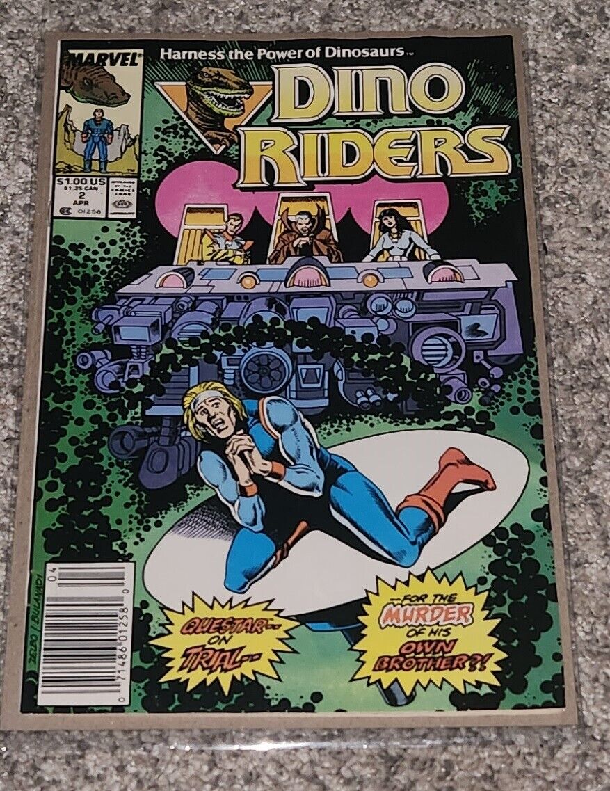 Dino Riders #2 (April 1989, Marvel)  HIGH GRADE  NEWSSTAND