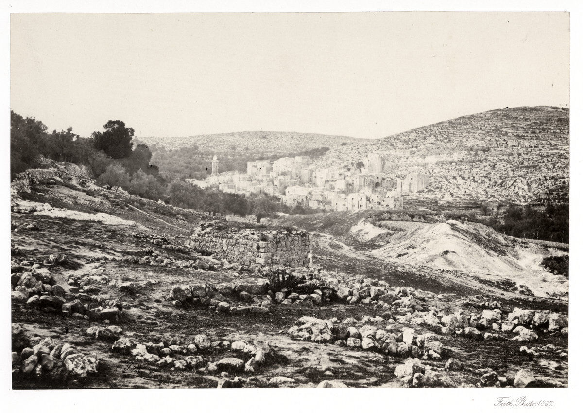 c.1854 PHOTO FRITH HOLY LAND - VIEW AT HEBRON