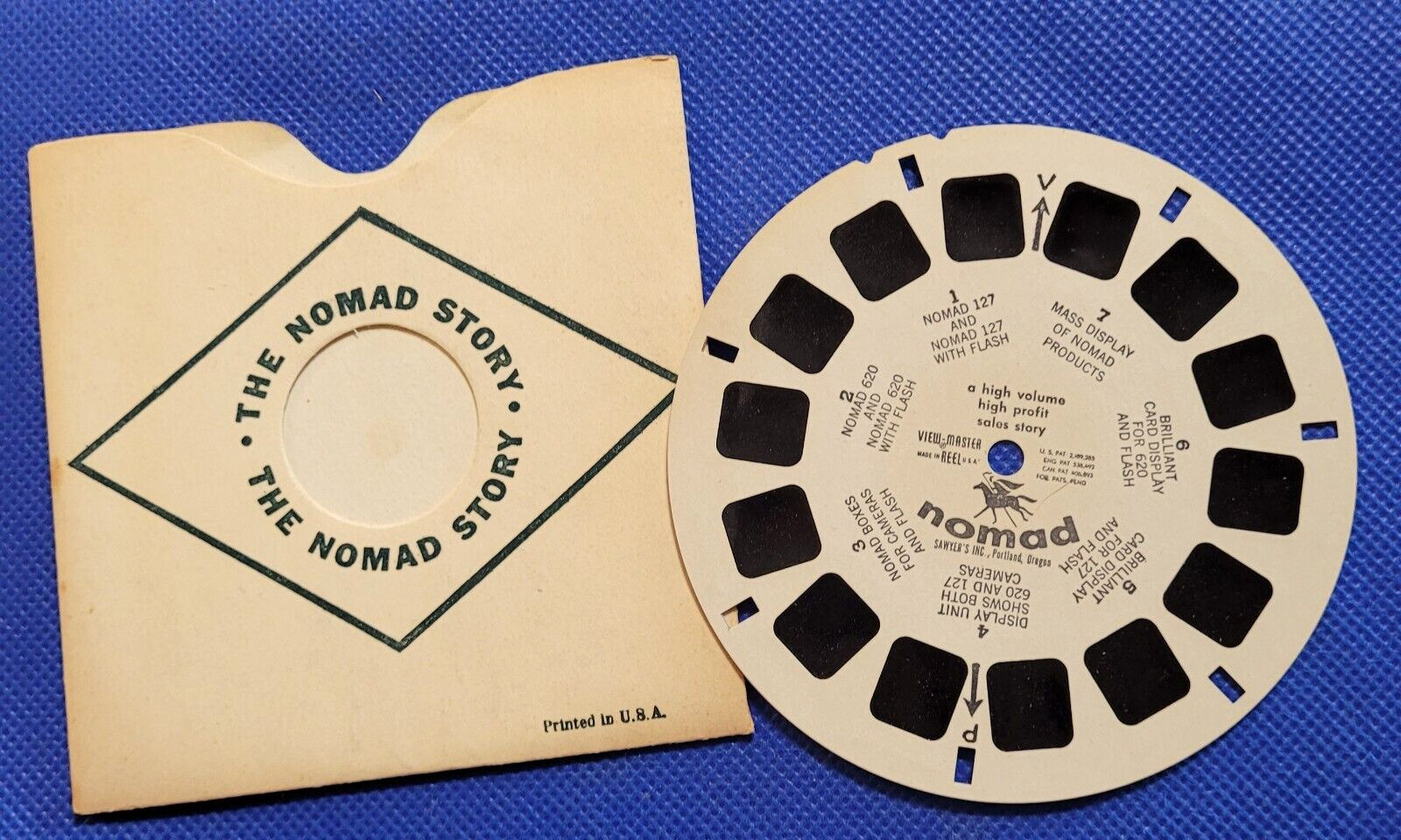 Rare Sawyer's The Nomad Story High Volume Profit Sales view-master Reel Demo