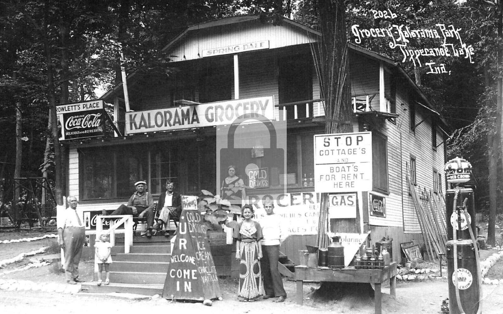 Kalorama Grocery Store Tippecanoe Lake Indiana IN Reprint Postcard