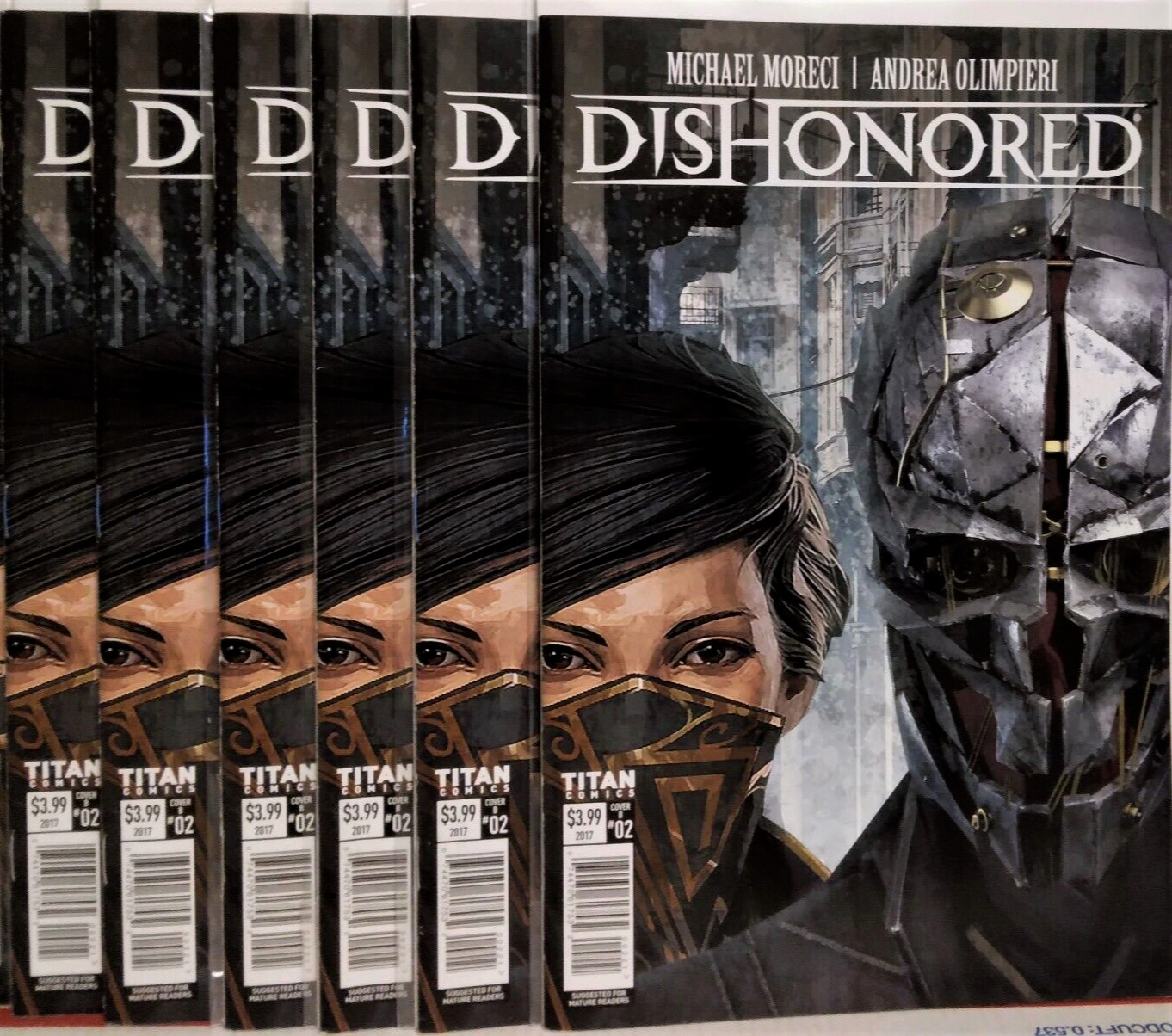 💥 6x COPIES DISHONORED #2 GAME ART VARIANT Michael Moreci PEERESS AND THE PRICE