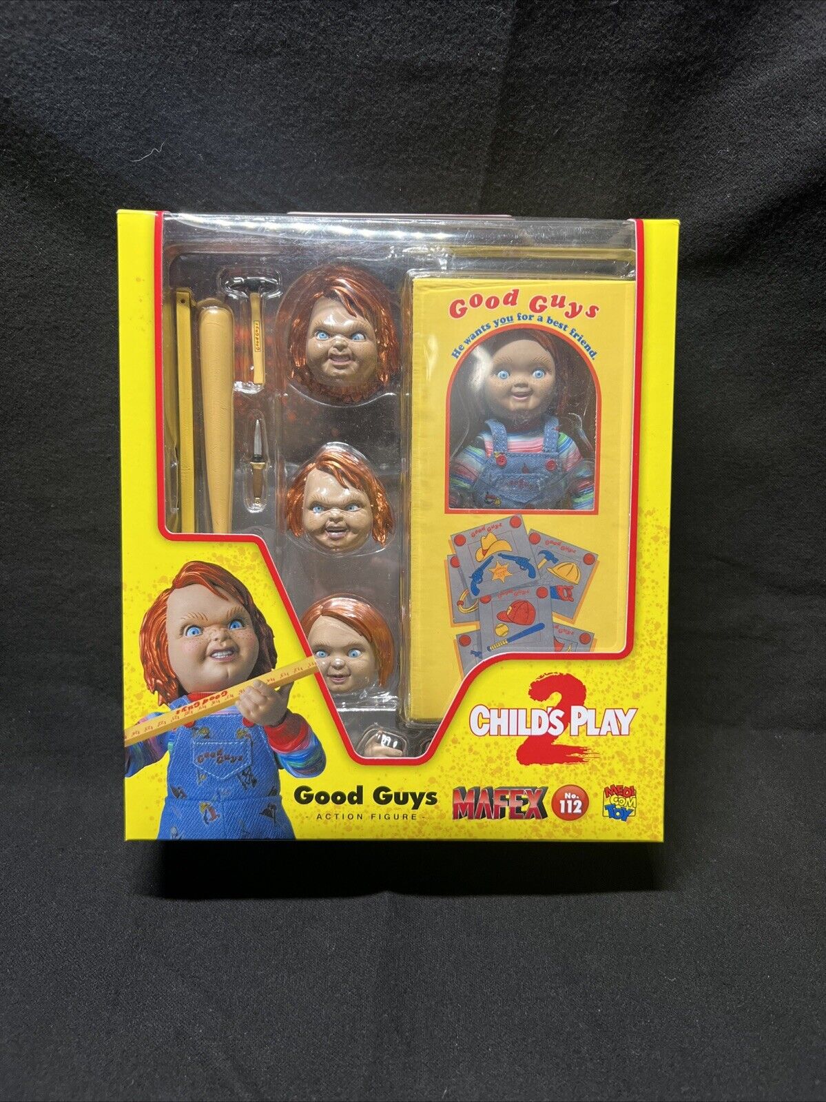 MAFEX No. 112 Medicom Child's Play 2 Good Guys Chucky Action Figure - US Seller