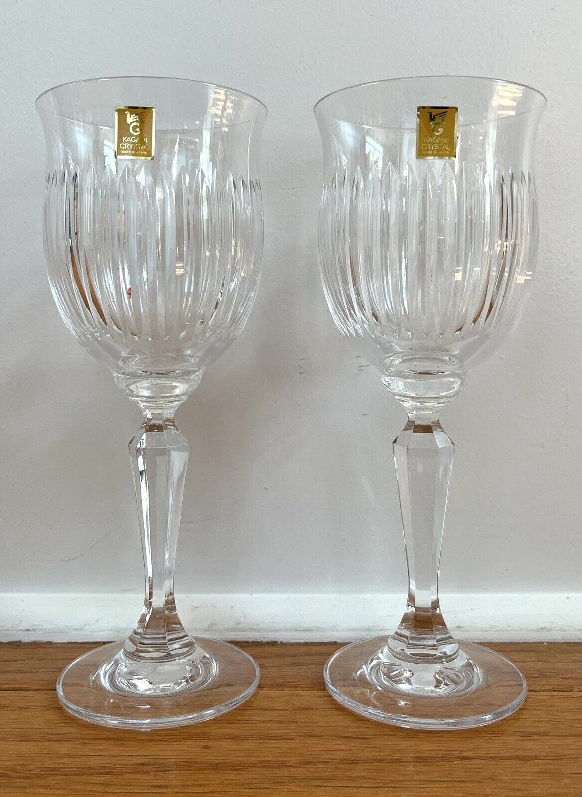 Kagami Crystal Wine Glass Pair Set