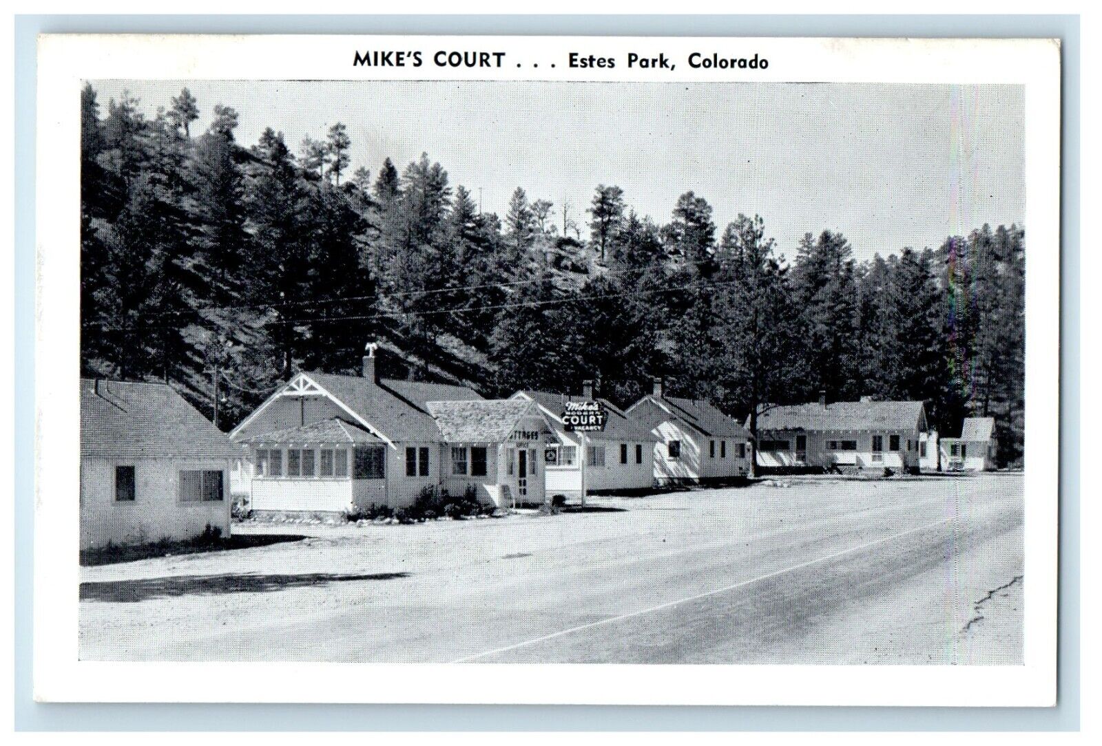 c1930's Mike's Court Roadside Estes Park Colorado CO Unposted Vintage Postcard
