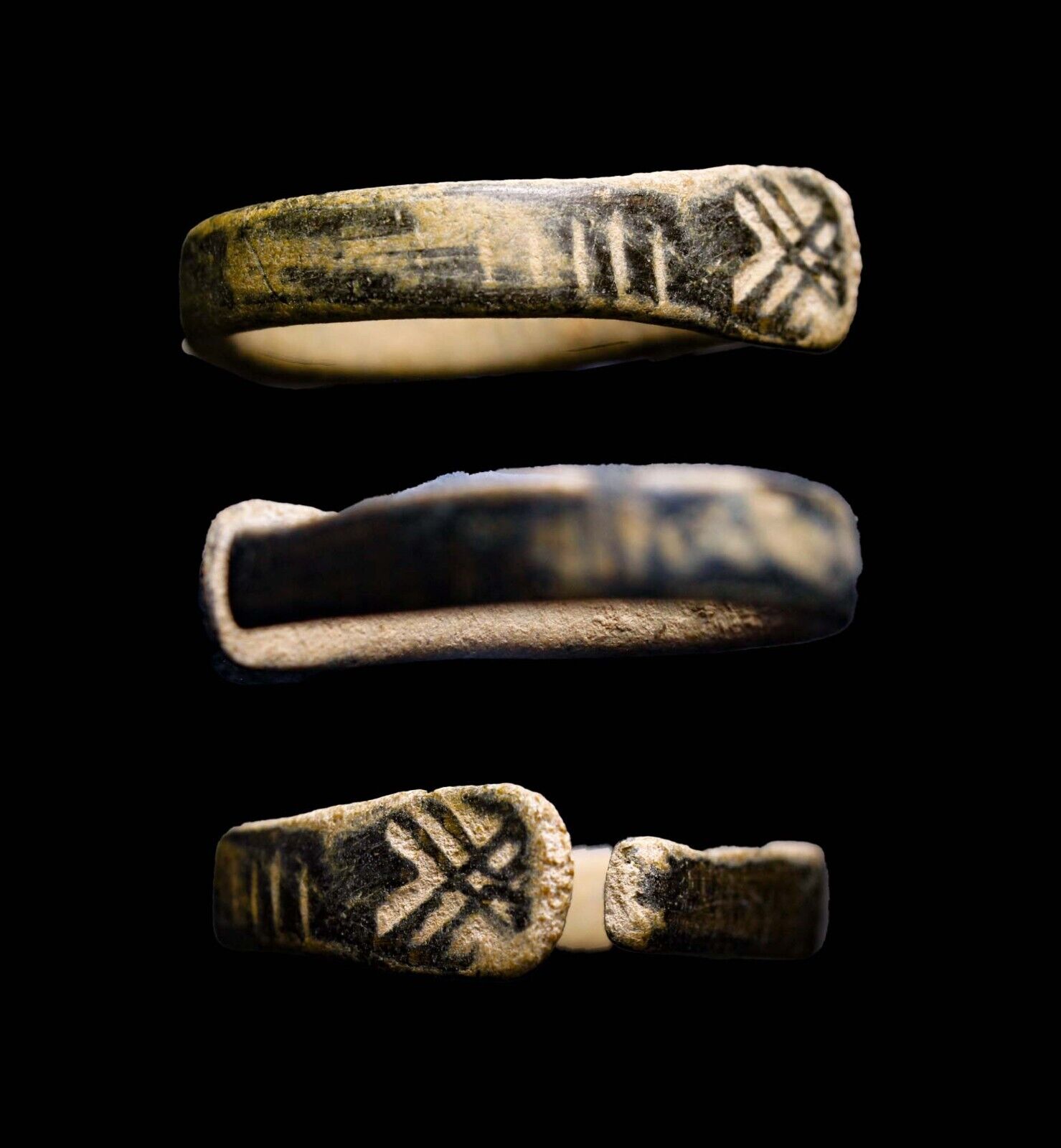 VERY RARE Ancient Near East Cunieformic Letters RING Artifact Antiquity 2000BC