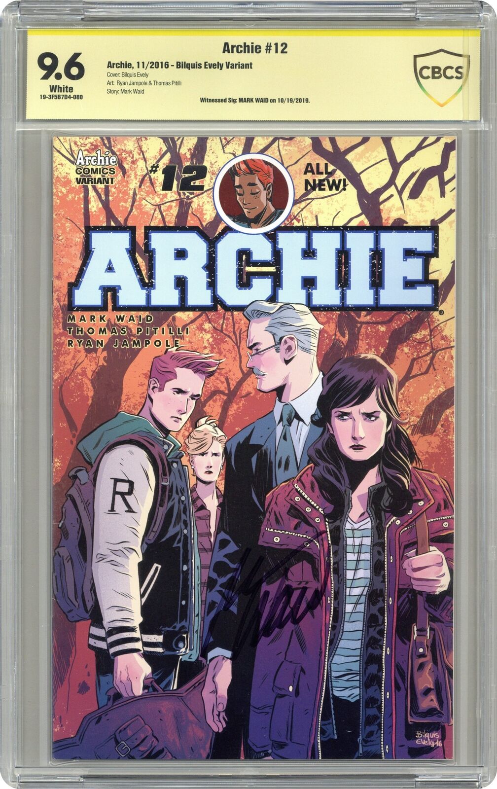 Archie #12B Evely Variant CBCS 9.6 SS 2016 19-3F5B7D4-080