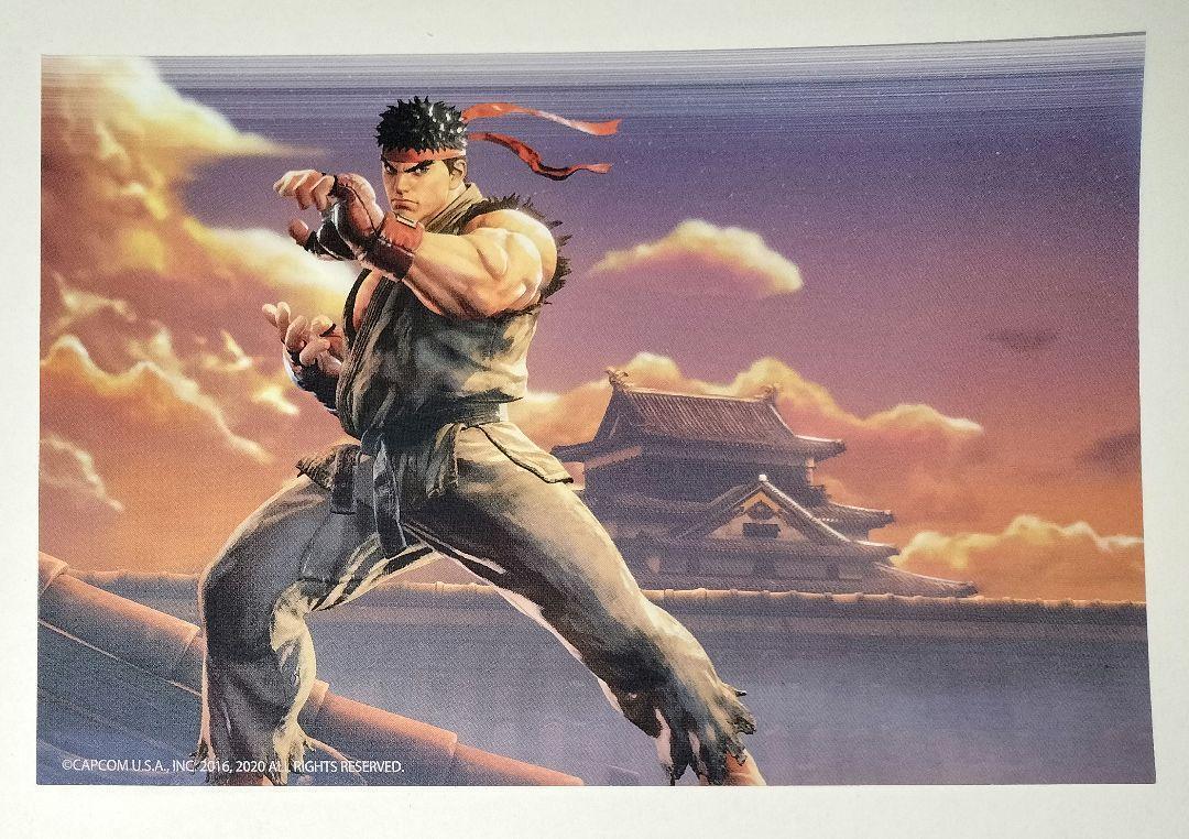 Street Fighter V Ryu Postcard Benefit Capcom Cafe
