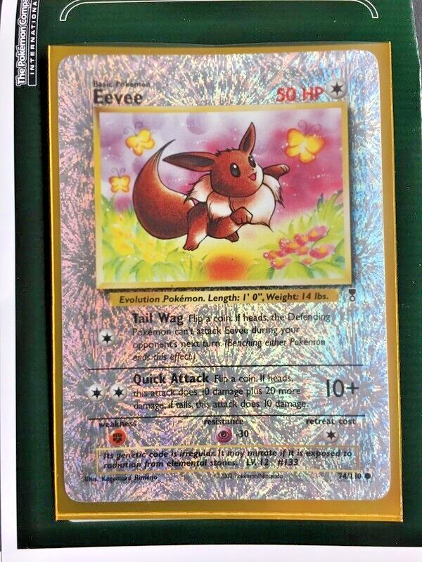 2002 Eevee 74/110 Reverse Holo Legendary Collection Pokemon Card