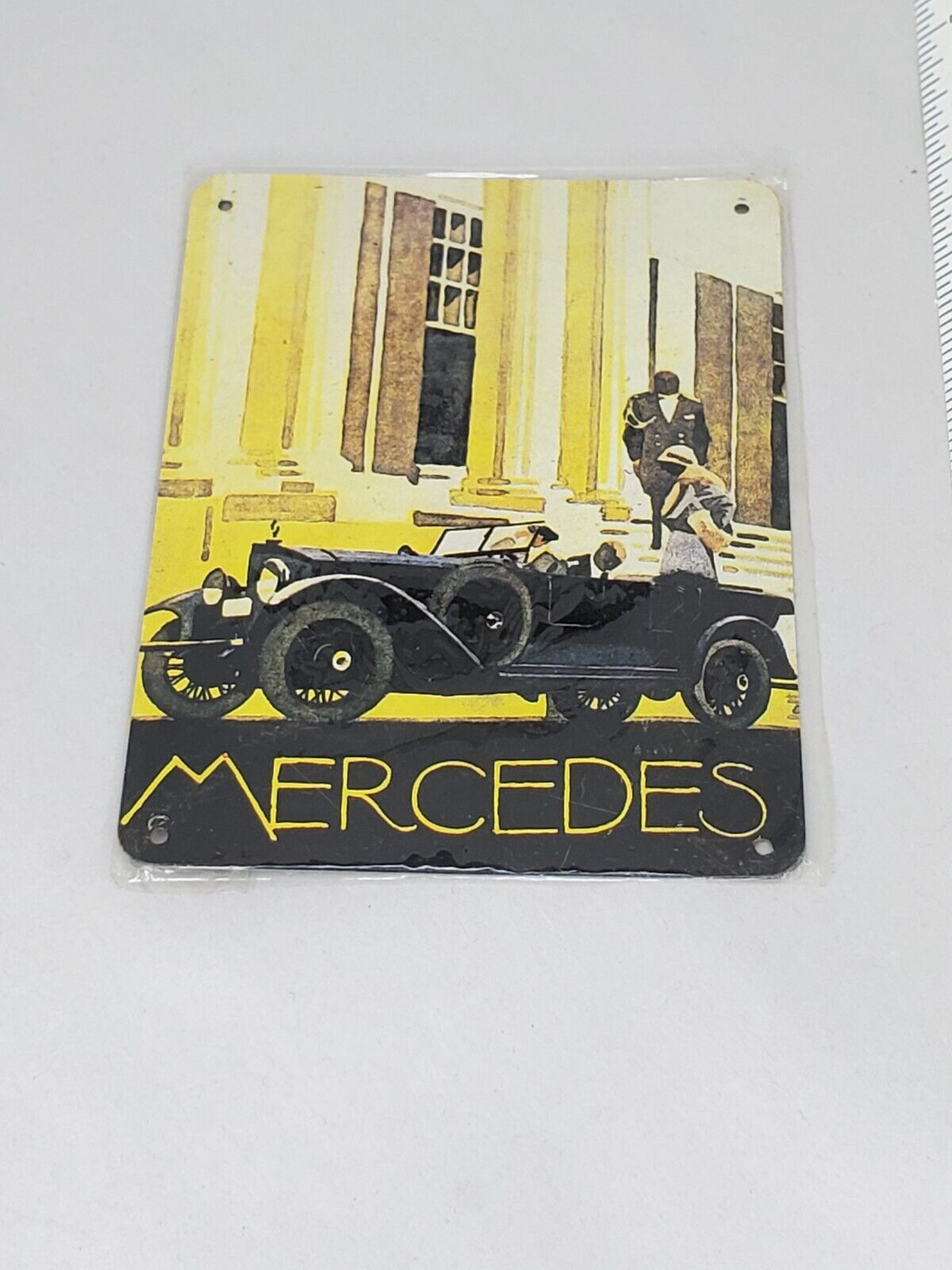 mercedes-benz Metal Sign Vintage 1920s Repo
