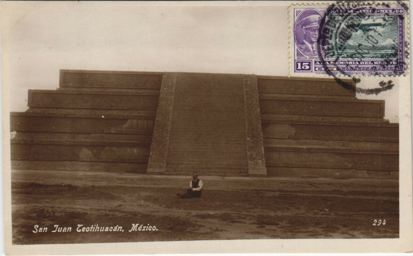 PC MEXICO, SAN JUAN TEOTIHUACAN, Vintage REAL PHOTO Postcard (B40898)