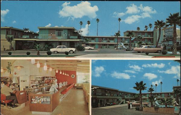 Riverside,CA Sage & Sand Motel California J. Don More Chrome Postcard Vintage