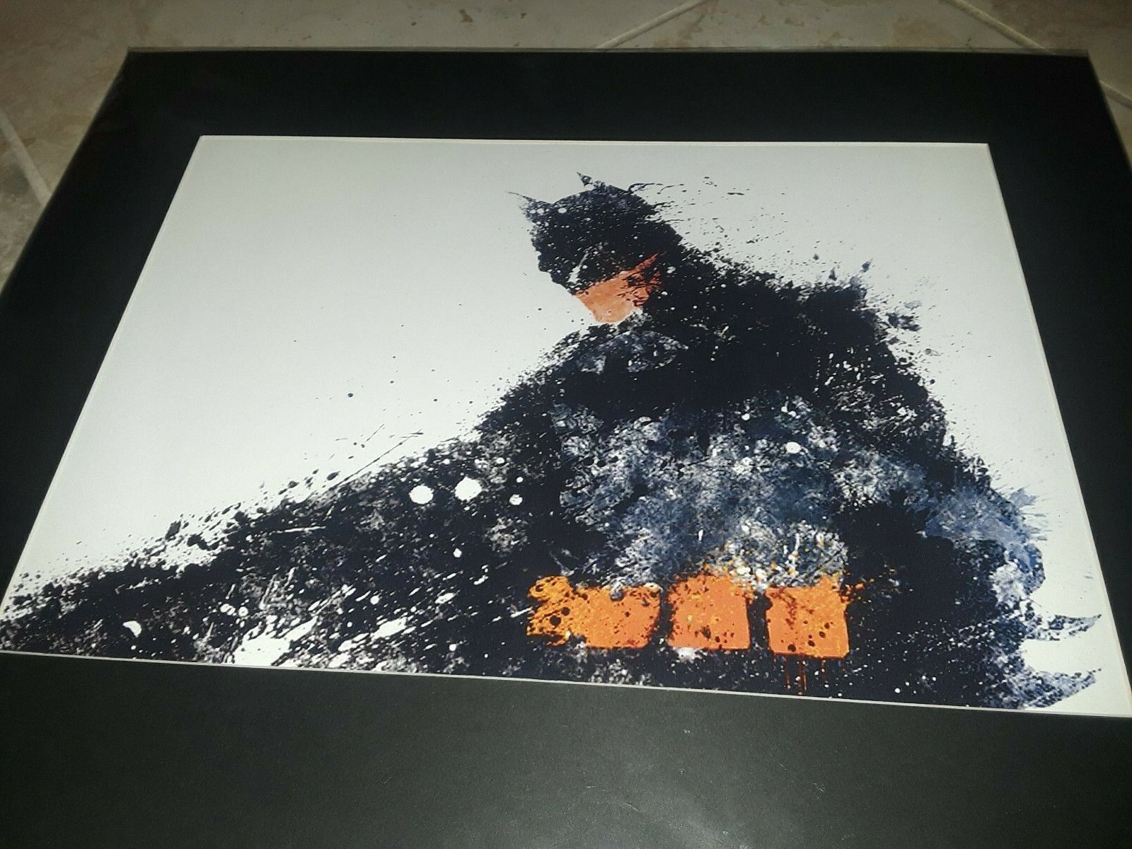 Batman - abstract art by Artist Haiyan -  matted 16\
