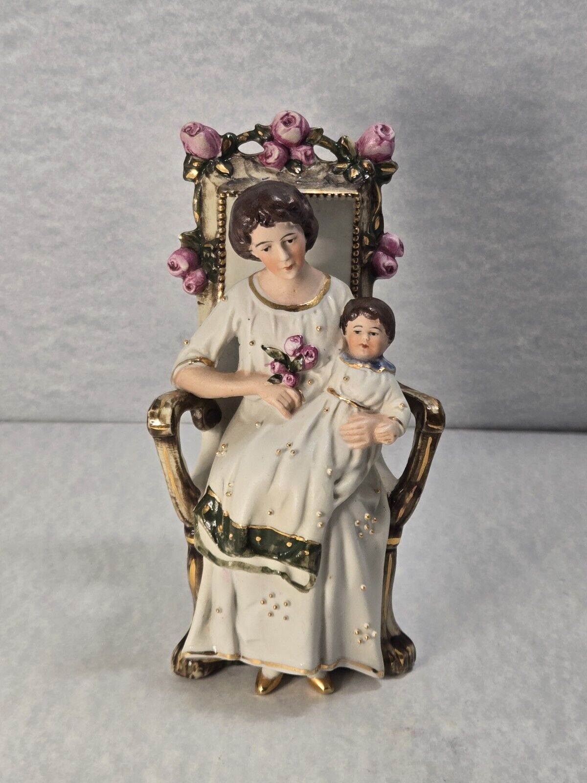 Vintage WKC Porcelain Figurine Mother Child Grafenthal Germany Weiss Kuhnert 7\