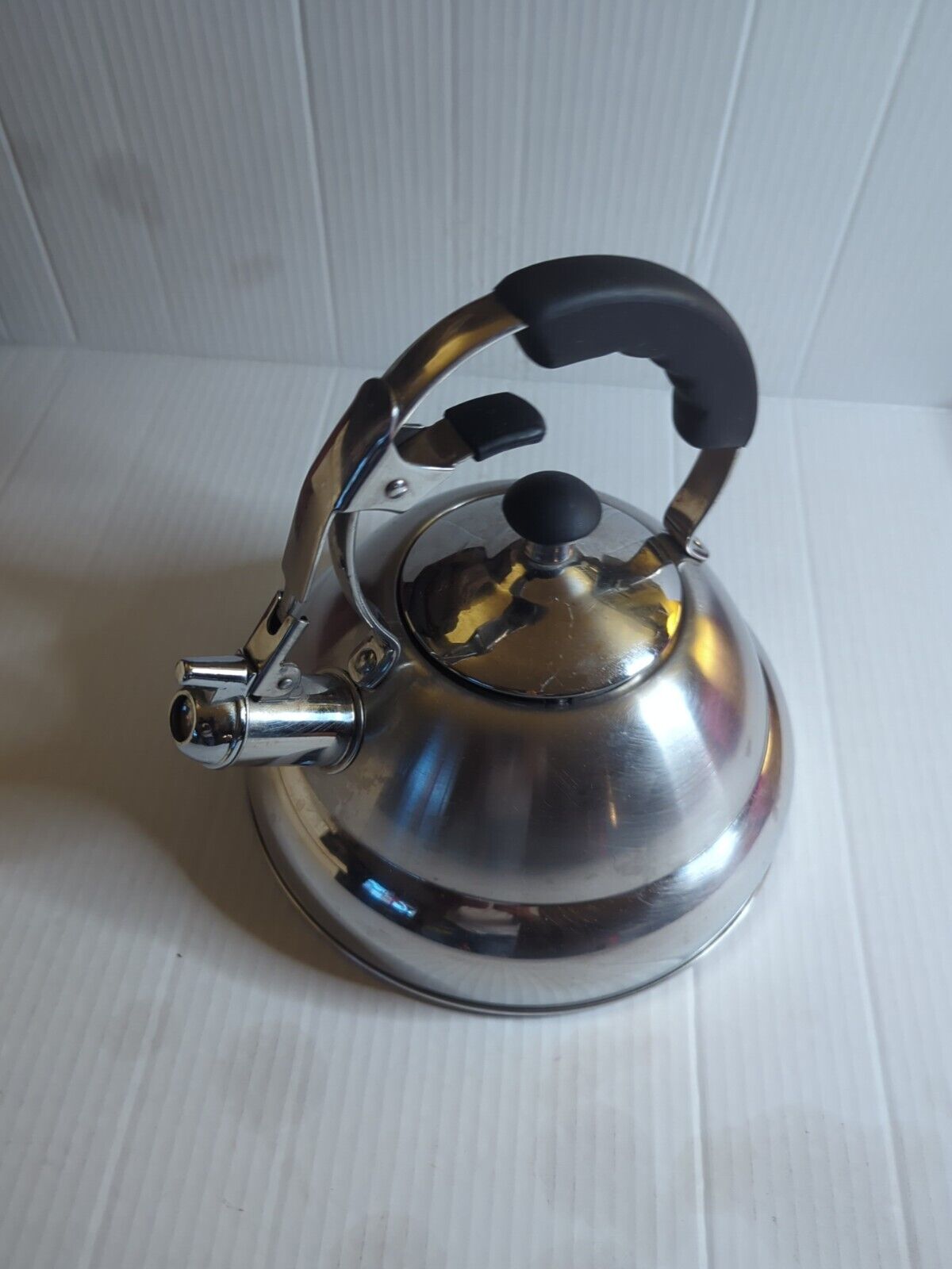 Tramontina Select 2 Quart Whistling Tea Kettle 18/10 Stainless Steel Tri Ply 