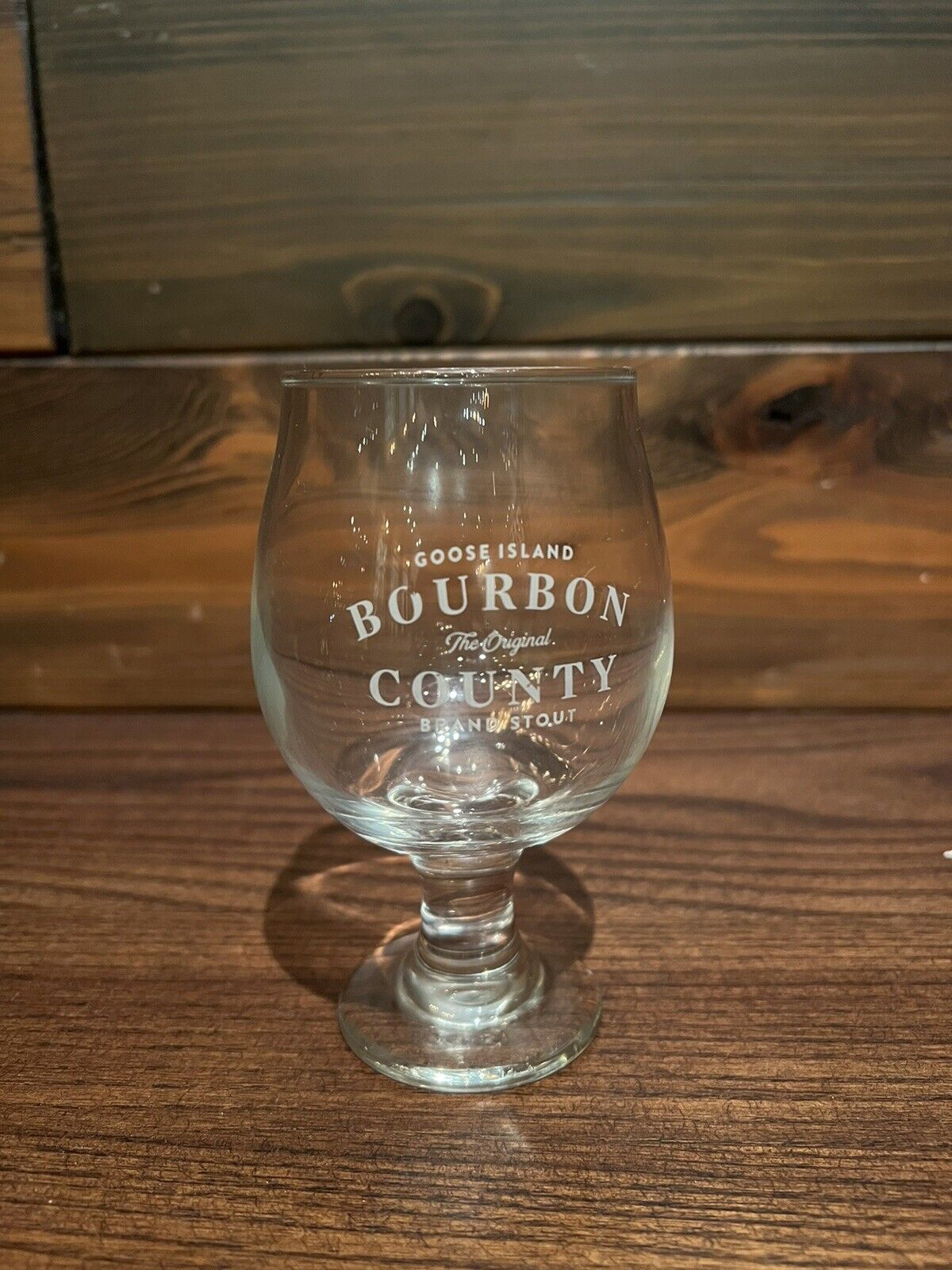 Goose Island Bourbon County Rare Snifter Beer Glass