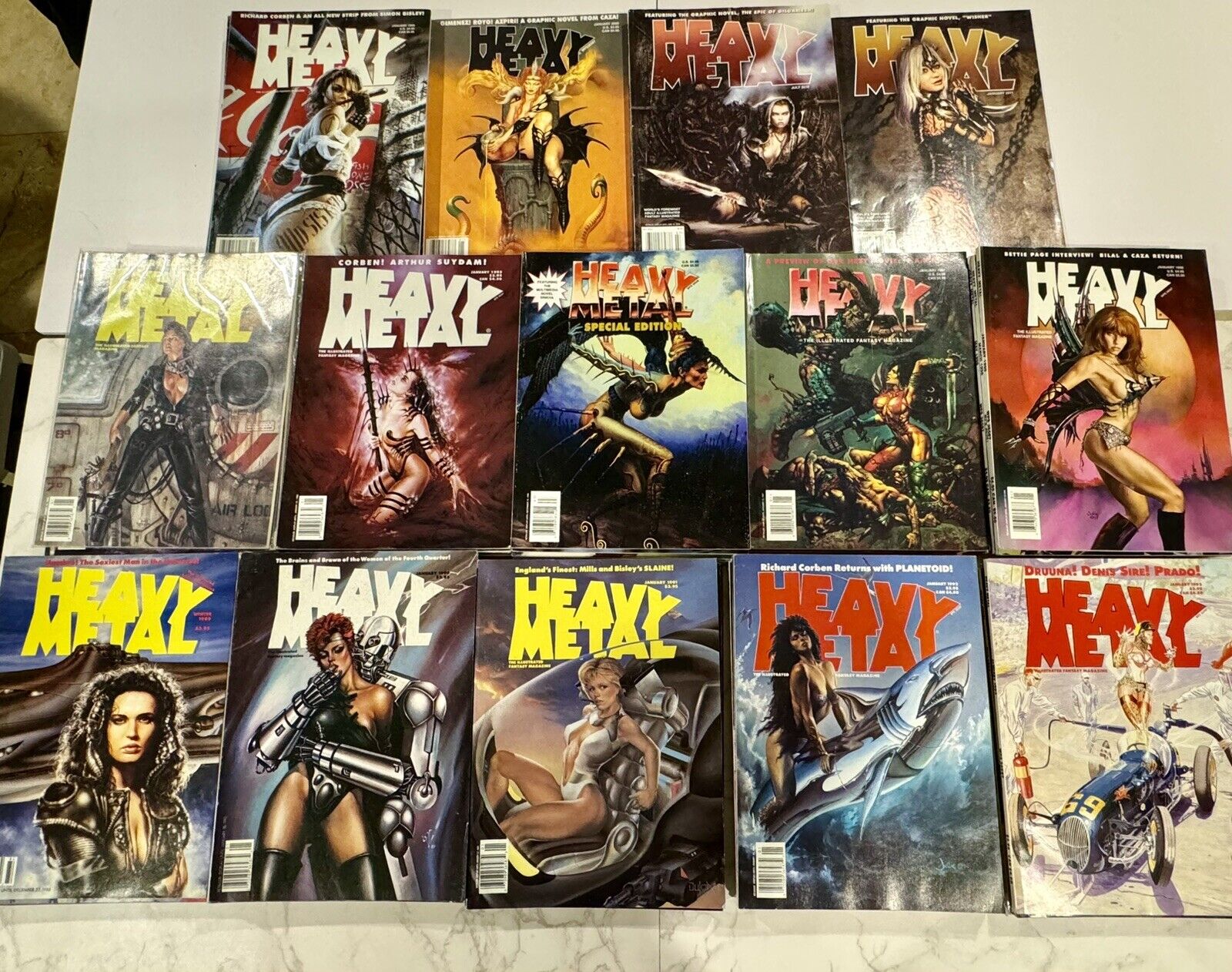 Heavy Metal Magazine Mixed Lot Collection 1989-2011 (Mostly 90s) 63 Total Issues