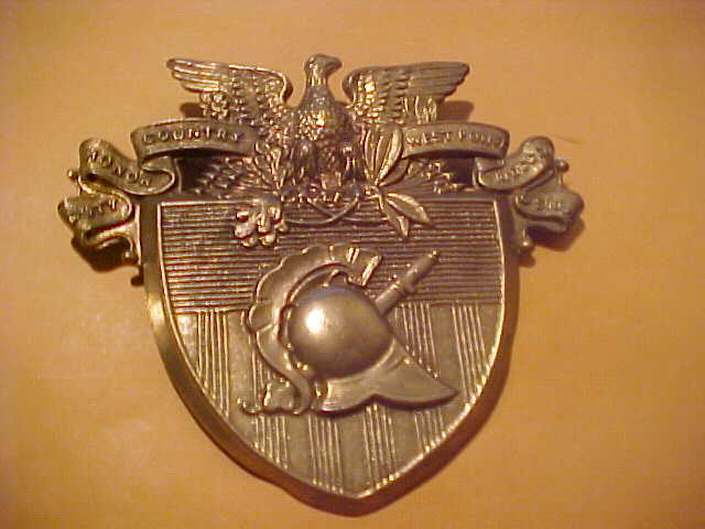 M1898  U.S. WEST POINT MILITARY ACADEMY PLATE FOR SHAKO INSIGNIA