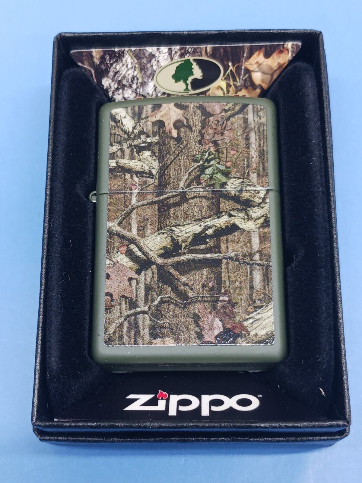 Zippo Green Matte Mossy Oak Break-Up Infinity 28331