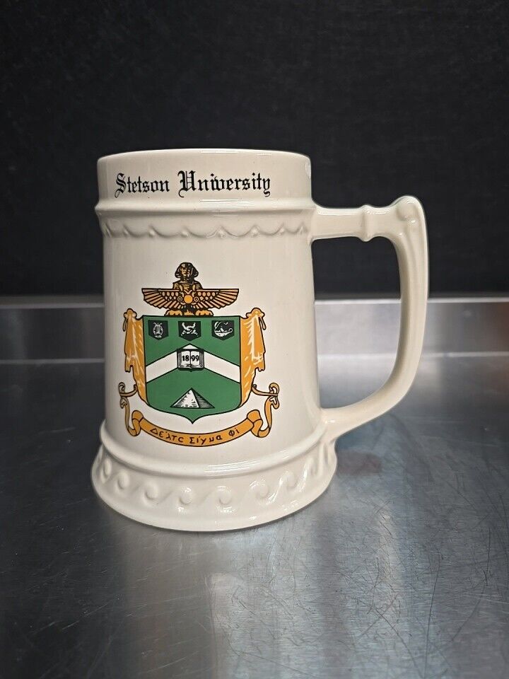 Vintage Stetson University  Ceramic Display Mug Stein  WC BUNTING