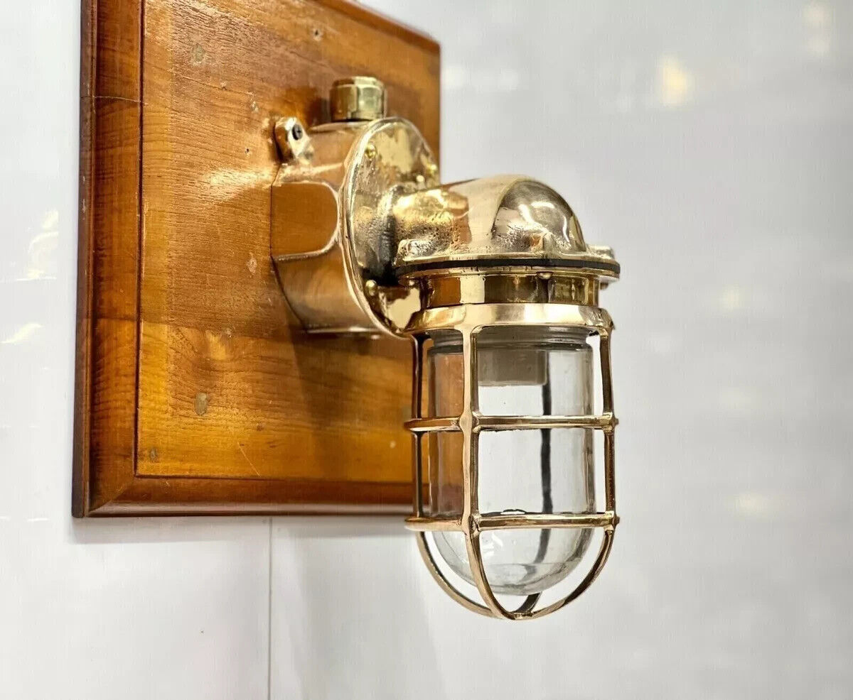 Vintage Brass Wall Lamp Mid Century Modern Handmade Wall Scone Light Fixture