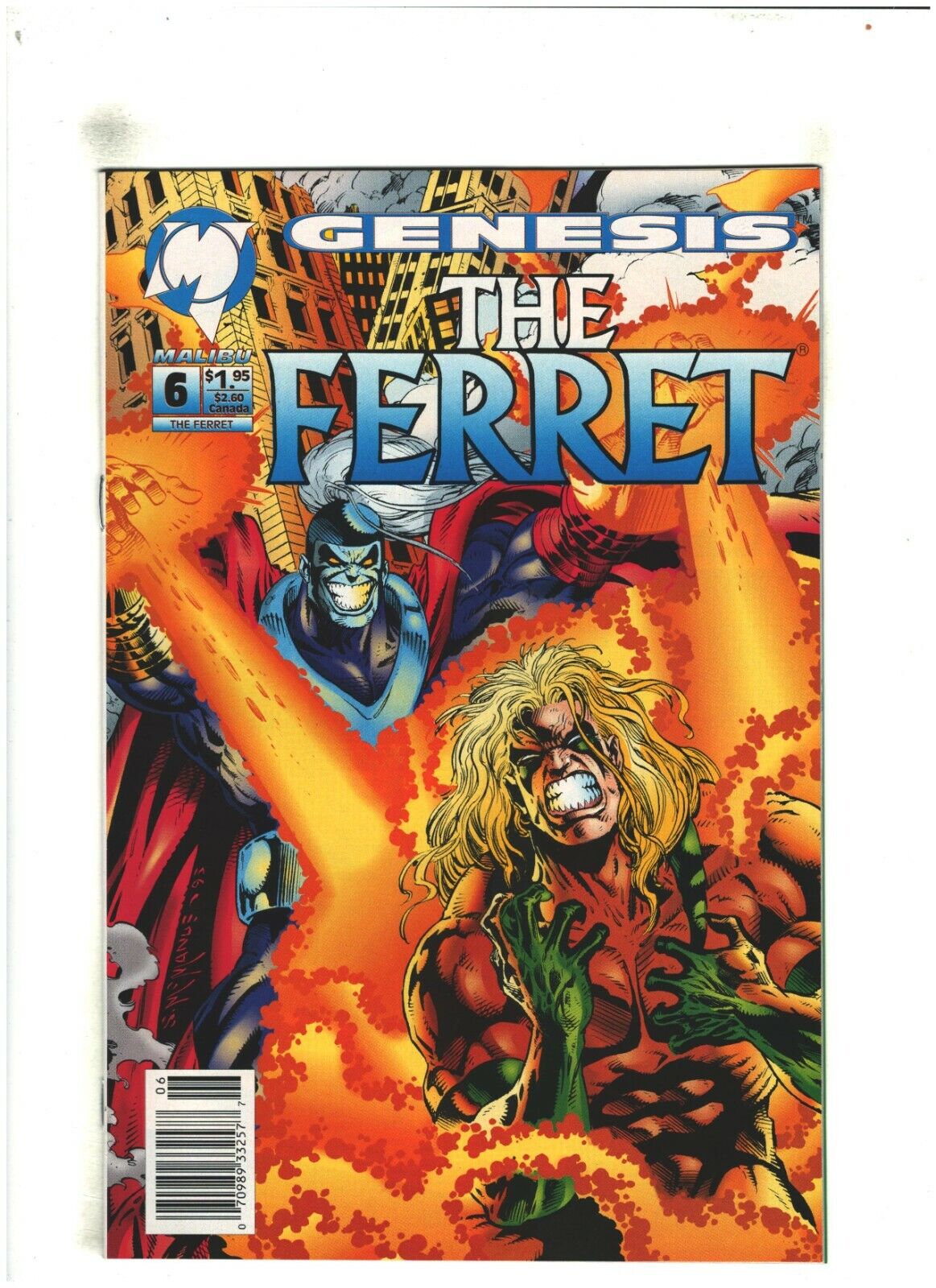 The Ferret #6 NM- 9.2 Newsstand Malibu Comics 1993  