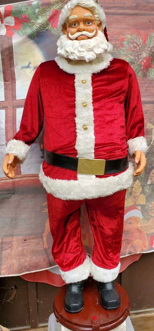 Gemmy Life Size Animated Singing Dancing Christmas  Santa 4 ft. Tall. Read Desc.