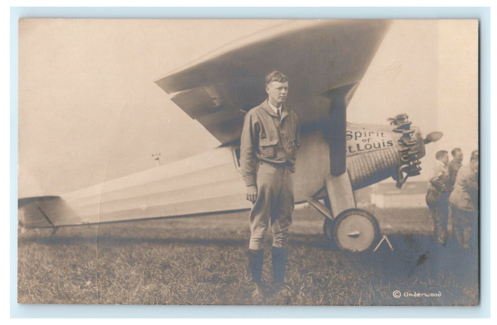 Charles Lindbergh RPPC Photo 1908 w/ Personal Account Spirit St. Louis Postcard