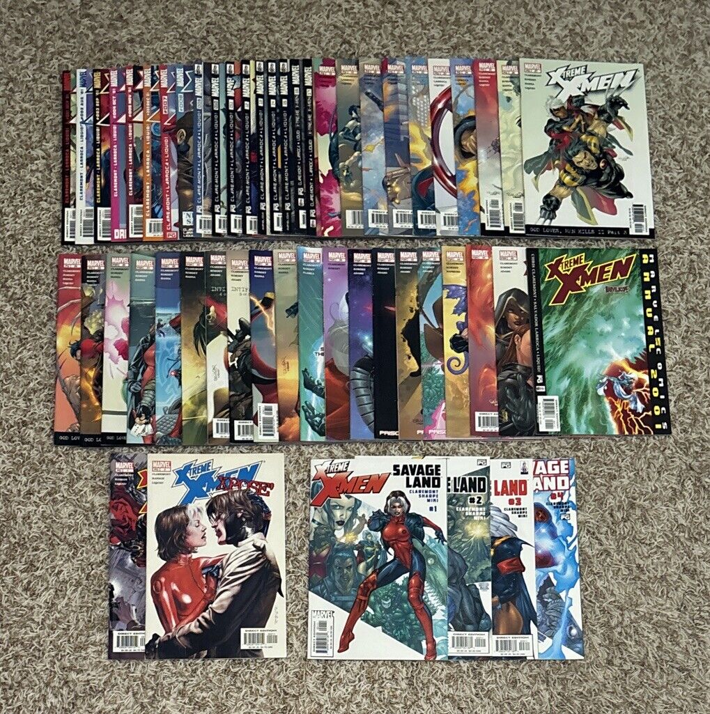 X-Treme X-Men #1-46 + Annual + Savage Land 1-4 + X-Pose 1-2 full 2001 set lot