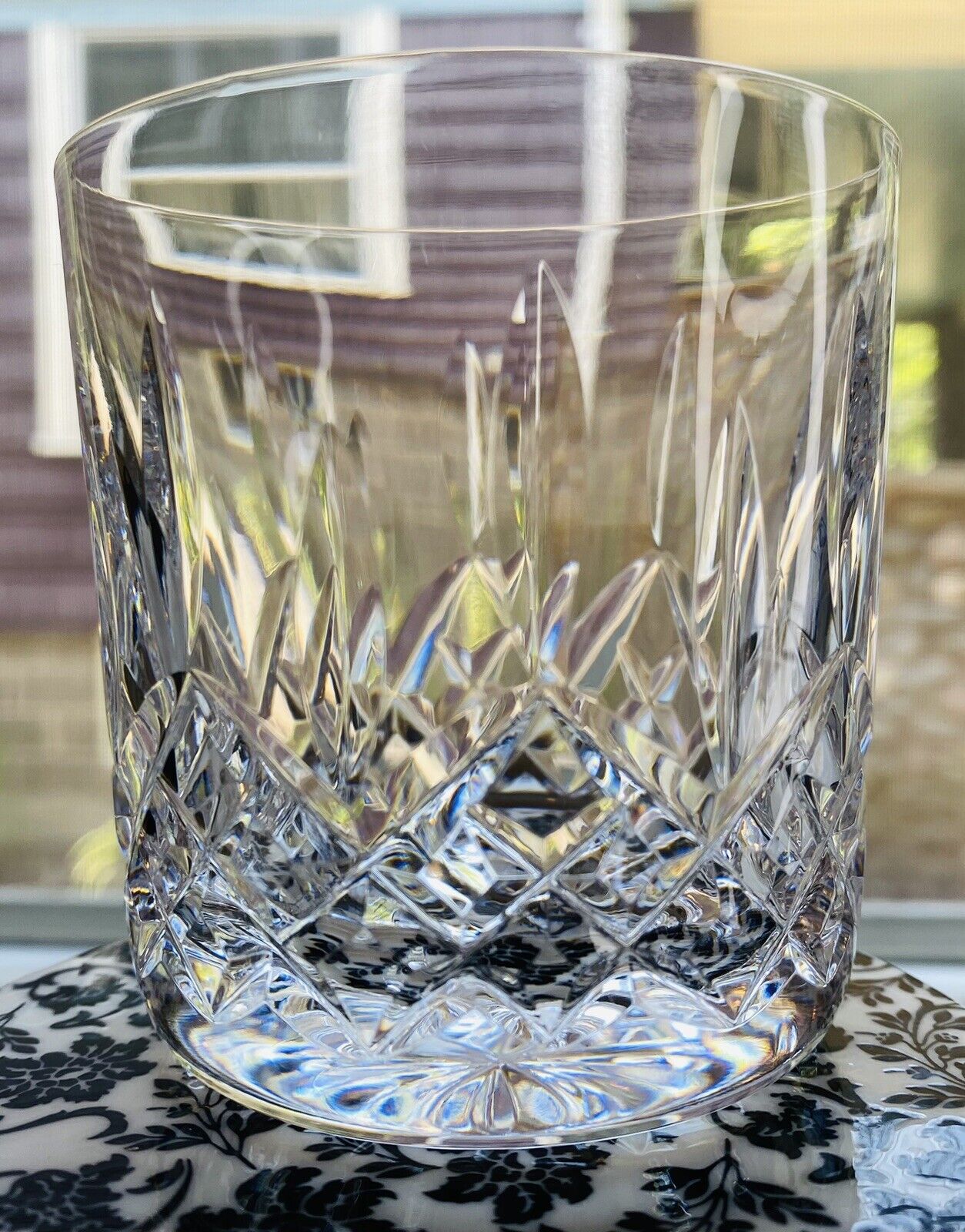 Waterford Lismore Whiskey Glass Old Fashioned Barware Crystal Set Of 4 Mint