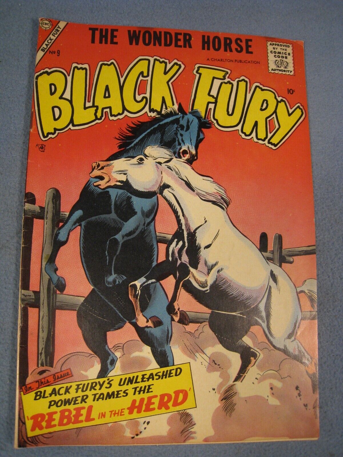 Nice 1957 The Wonder Horse Black Fury Comic No.9 VTG.