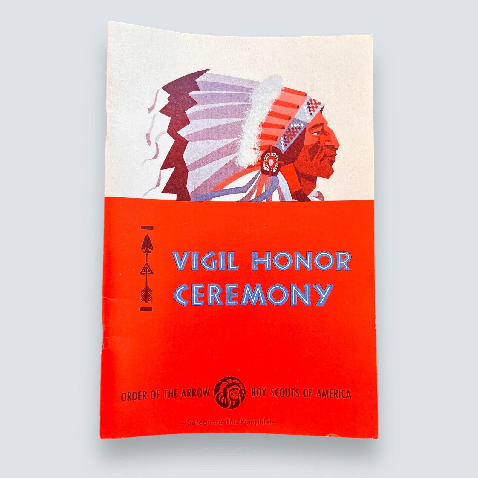 OA Vigil Honor Ceremony Booklet 1968 Printing - BSA/ Boy Scouts of America Vtg