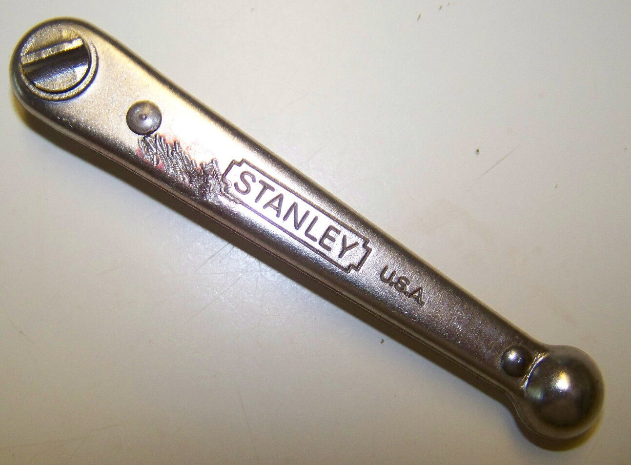 Stanley Yankee #3400 Offset Ratchet Slotted Screwdriver Made in USA