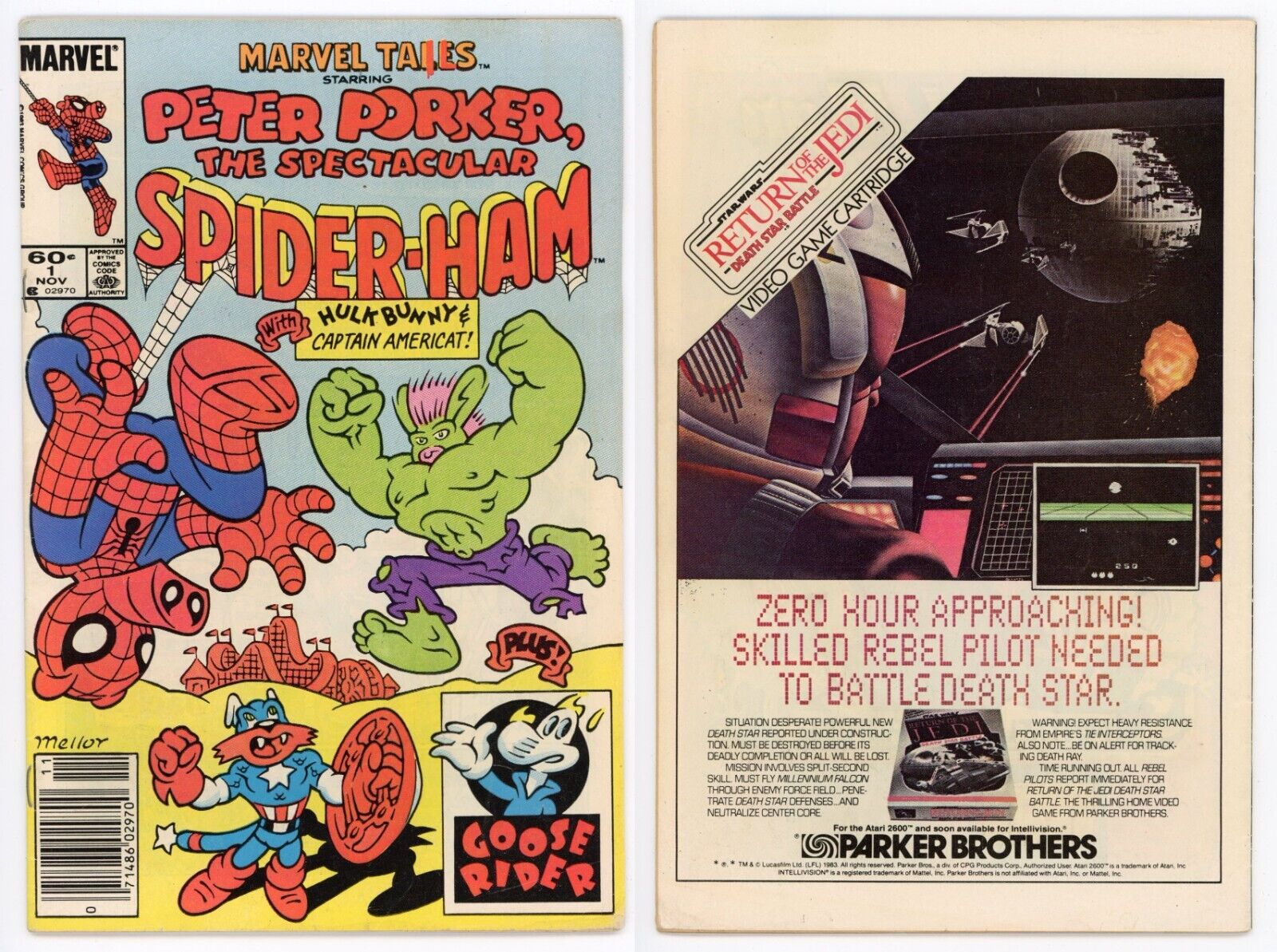 Marvel Tails #1 (FN 6.0) NEWSSTAND 1st Peter Porker Spider-Ham 1983 Marvel