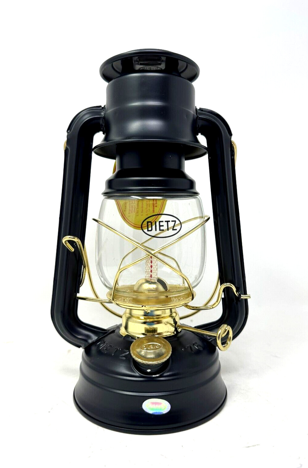 Dietz Oil Lamp #76 Black and Gold 