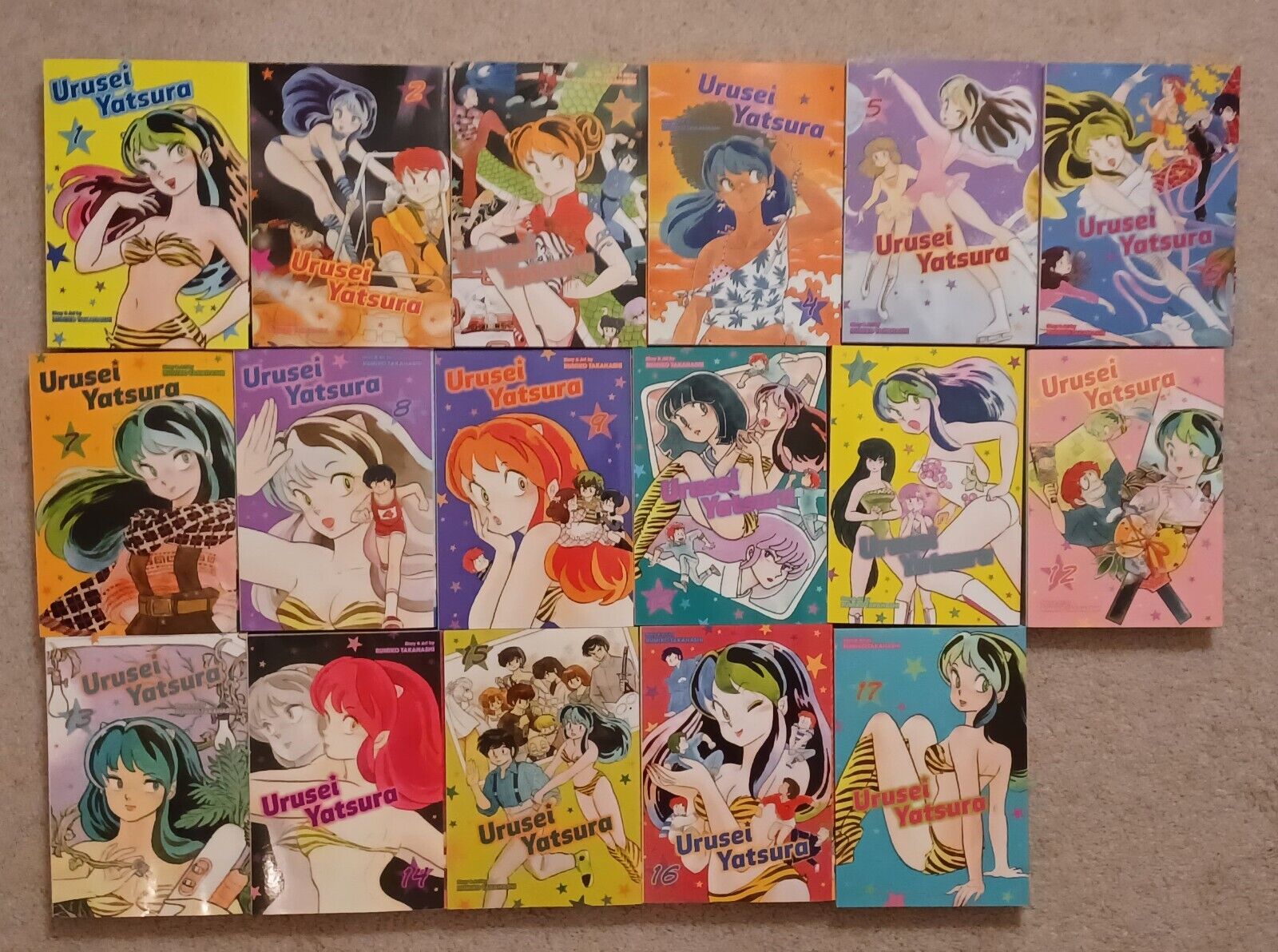 Urusei Yatsura Manga Vol 1-17 Complete Set with Misc. Comics