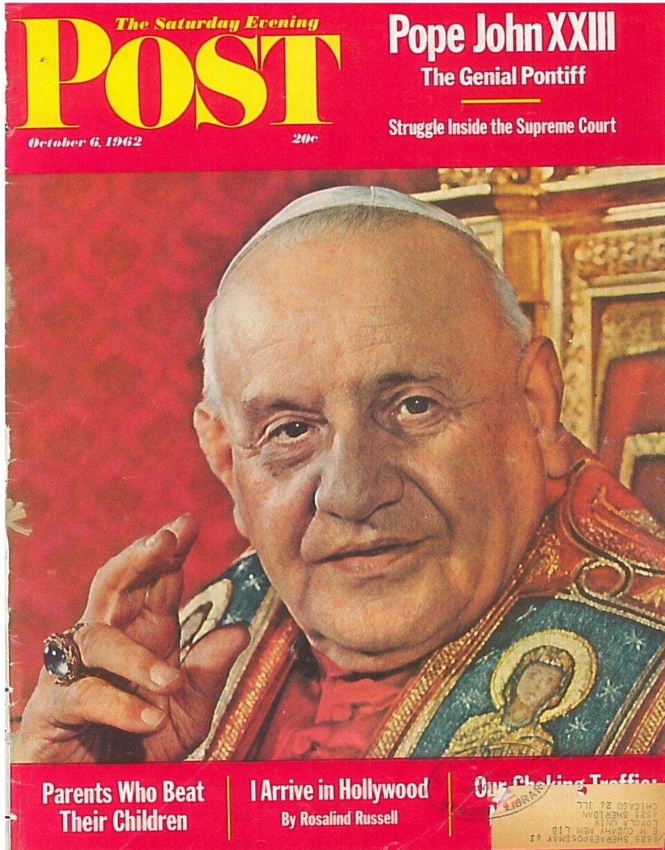 October 6 1962 Pope John Rosalind Russell Karsh Abe Martin Rockwell Longines