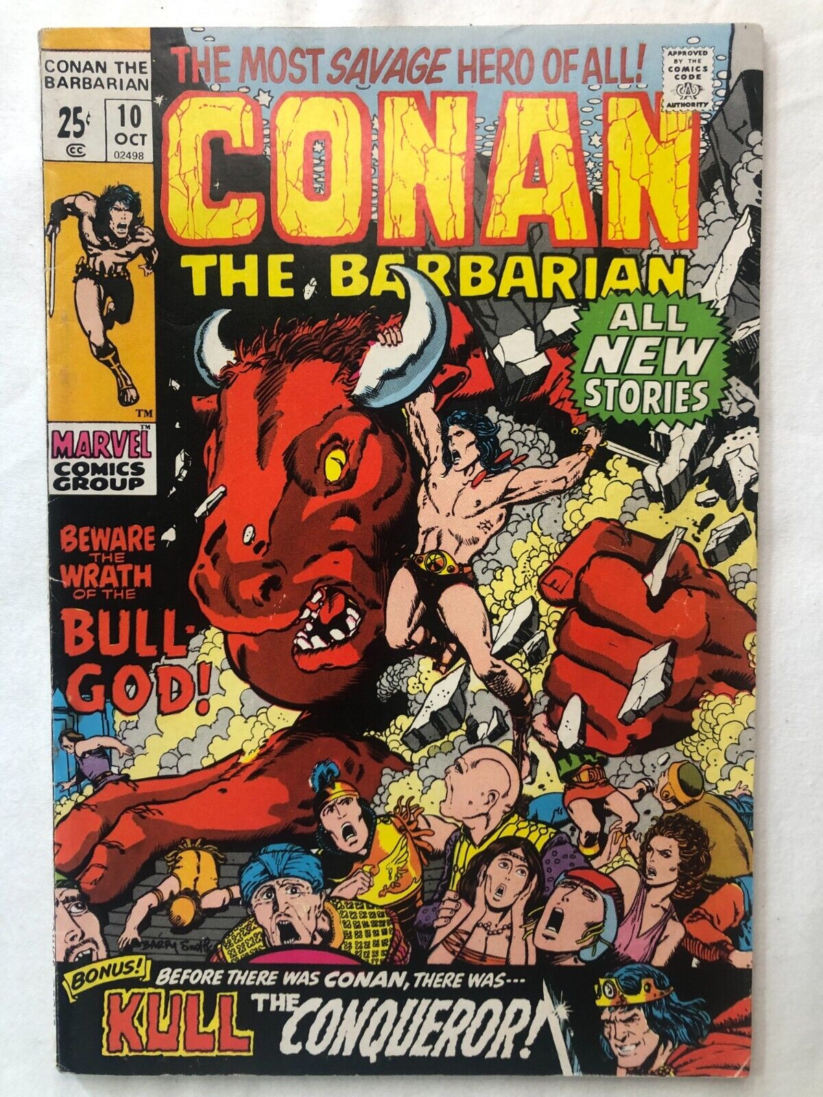 Conan the Barbarian 10 Marvel Comics Oct 1972 Vintage Bronze Age Collectable