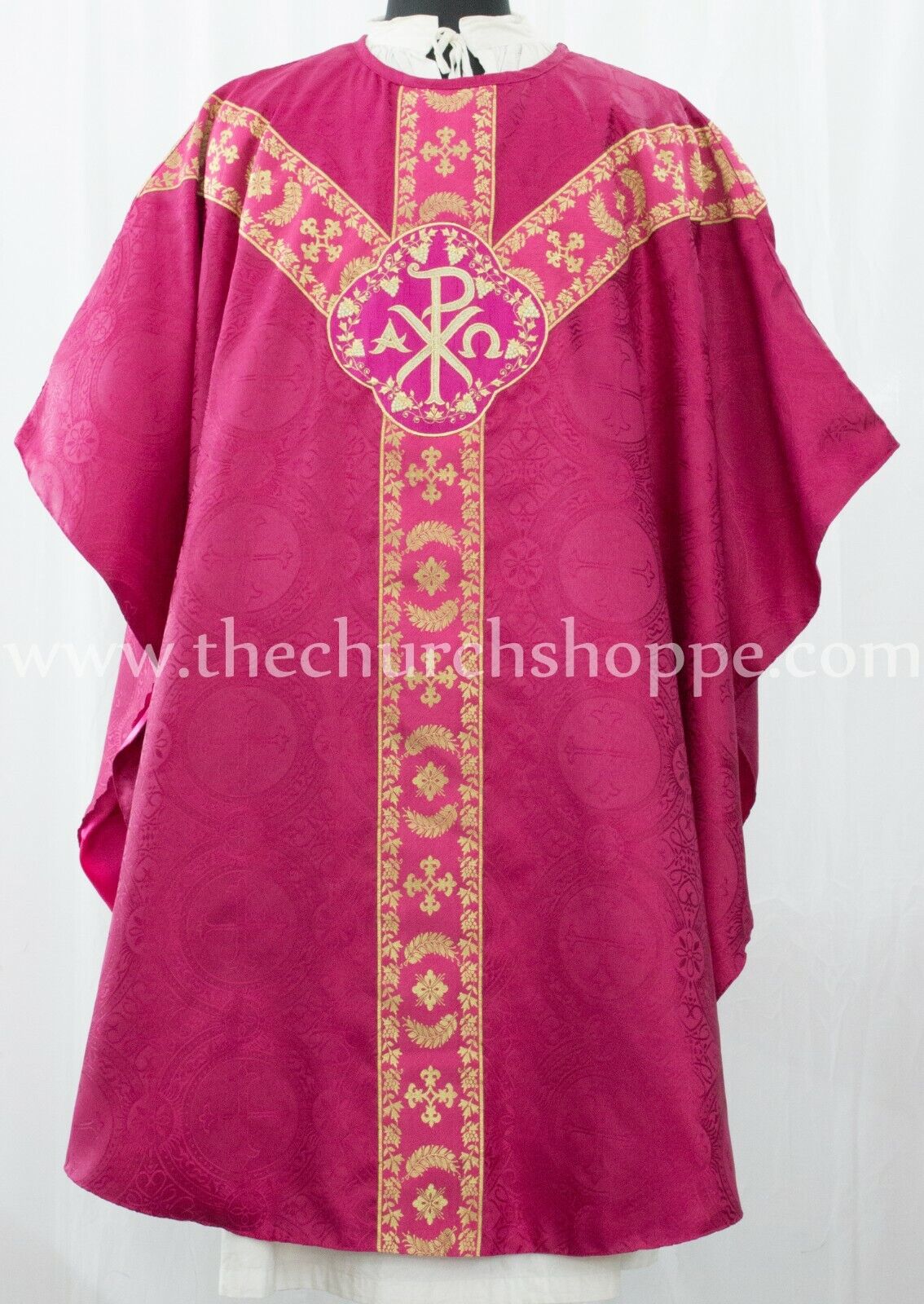 DARK ROSE GOTHIC CHASUBLE vestment and mass & stole set casula casel casulla,IHS