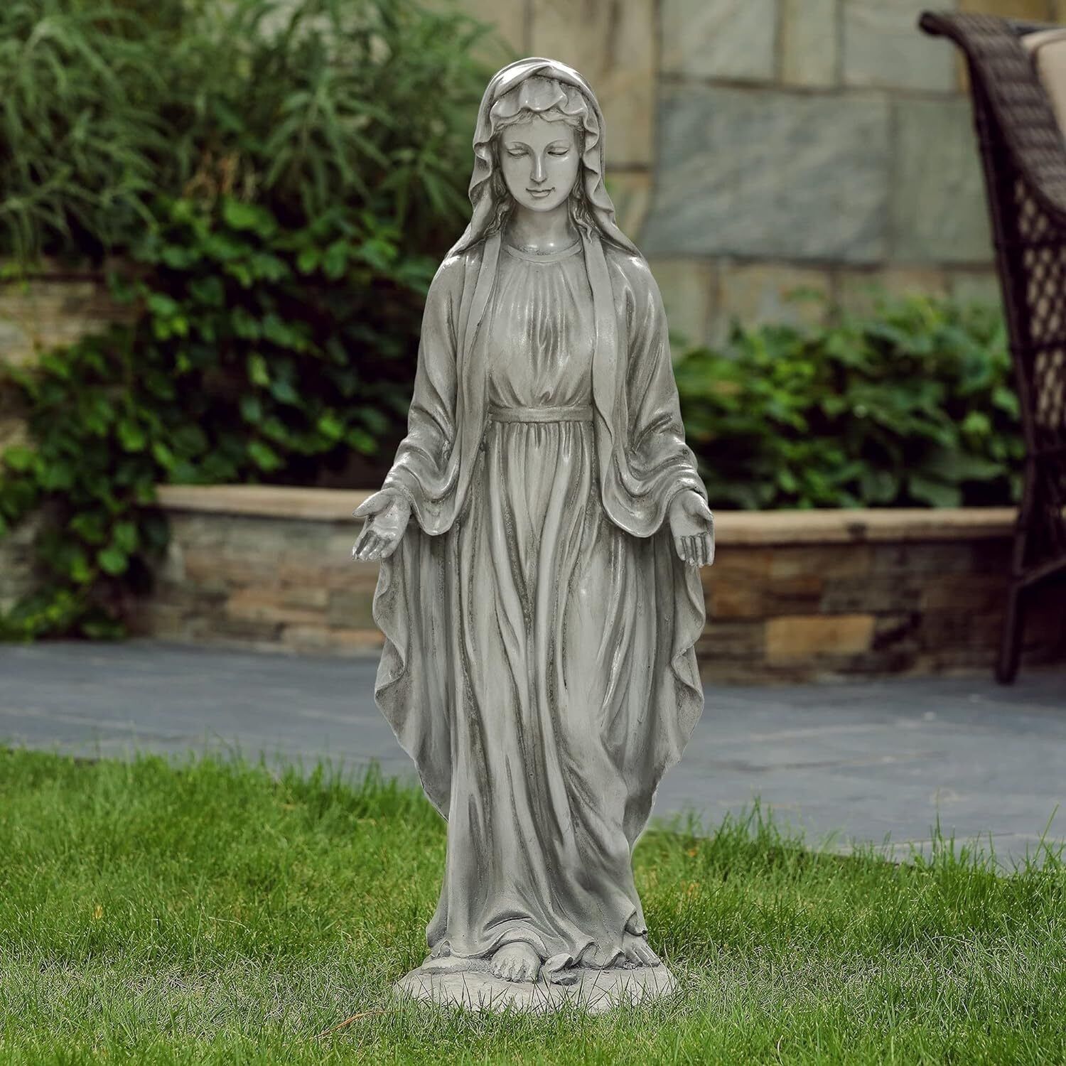 Virgin Mary Statue, 30 Inch Religious Garden Statue