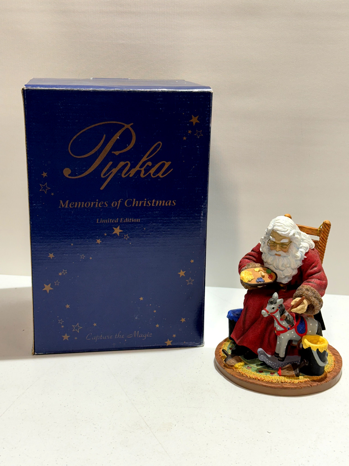 Vintage Pipka Santa's Spotted Grey Limited Ed 3005/3600 Memories of Christmas