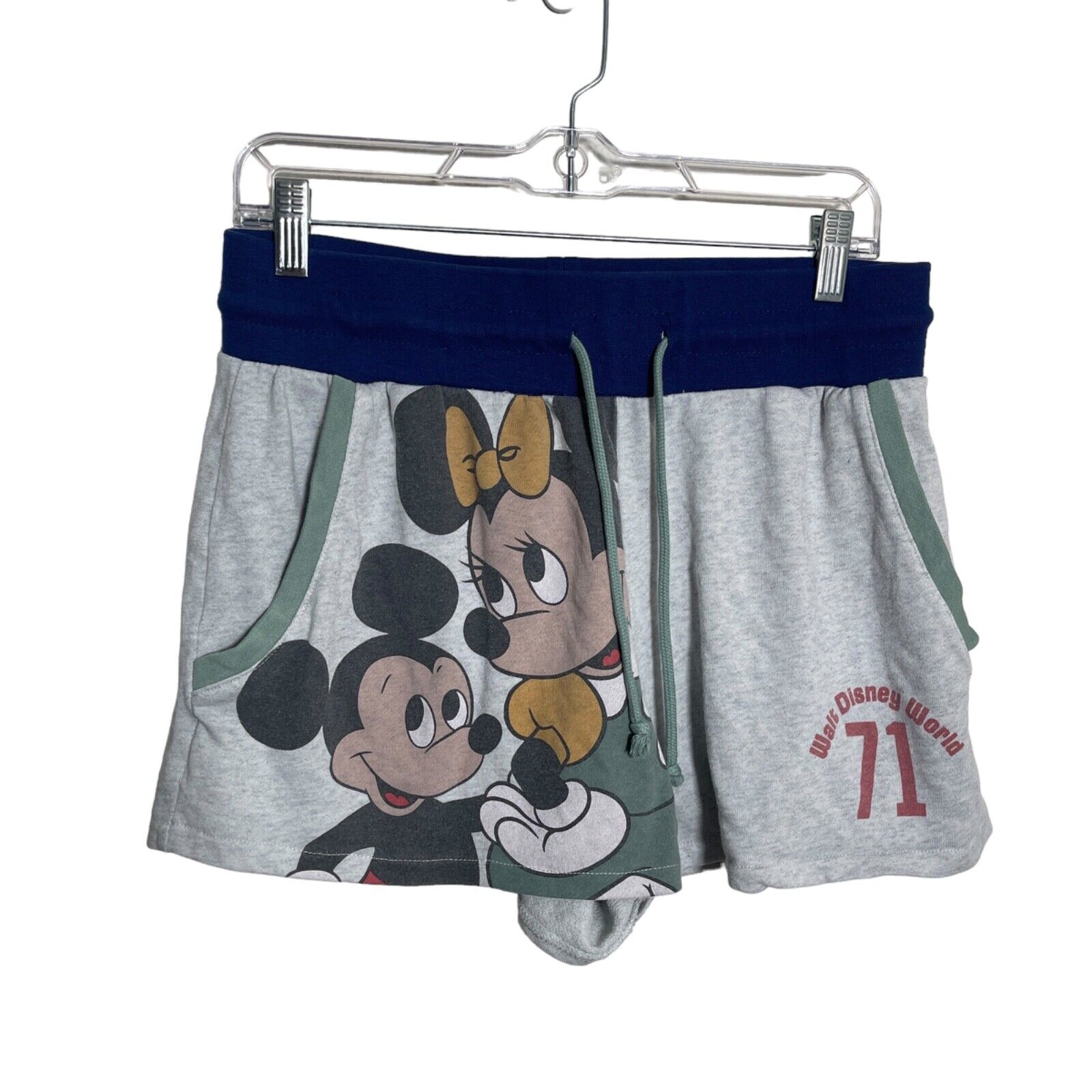 Disney Vault Collection Shorts Women\'s Medium Mickey Minnie WDW71 Gray