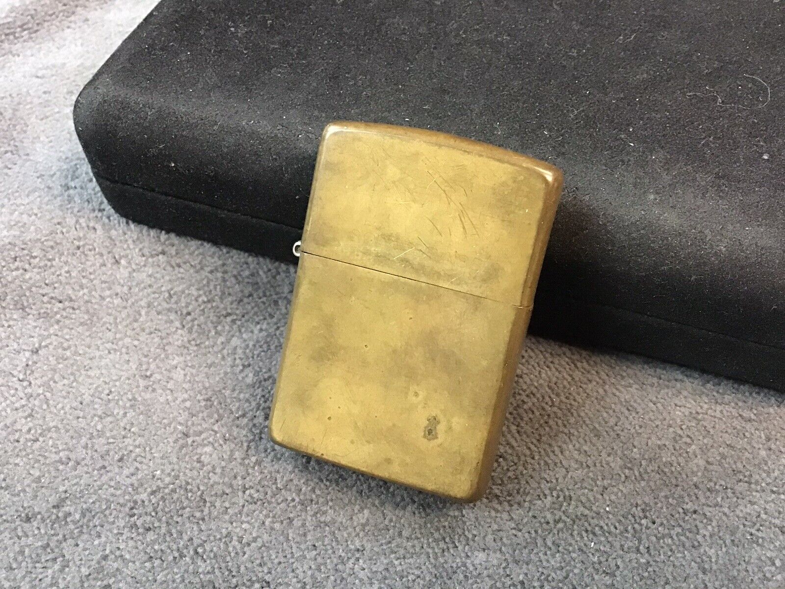 Vintage 1995 Zippo Lighter, Full Size, Solid Brass, Used, All Original