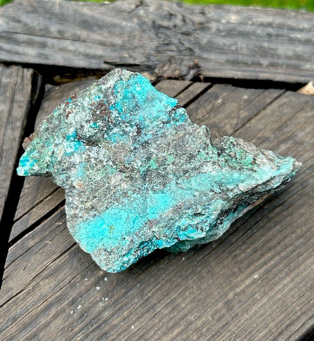 SHATTUCKITE, Chrysocolla, & Malachite Rough Crystal Mineral - Kaokoveld, NAMIBIA