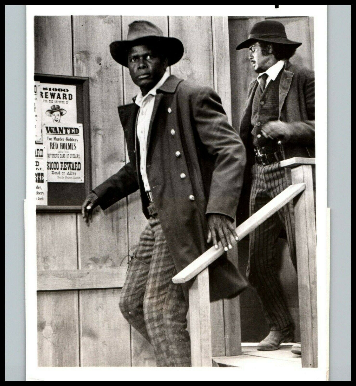 Sidney Poitier + Harry Belafonte in Buck and the Preacher (1975) ORIG PHOTO M 61