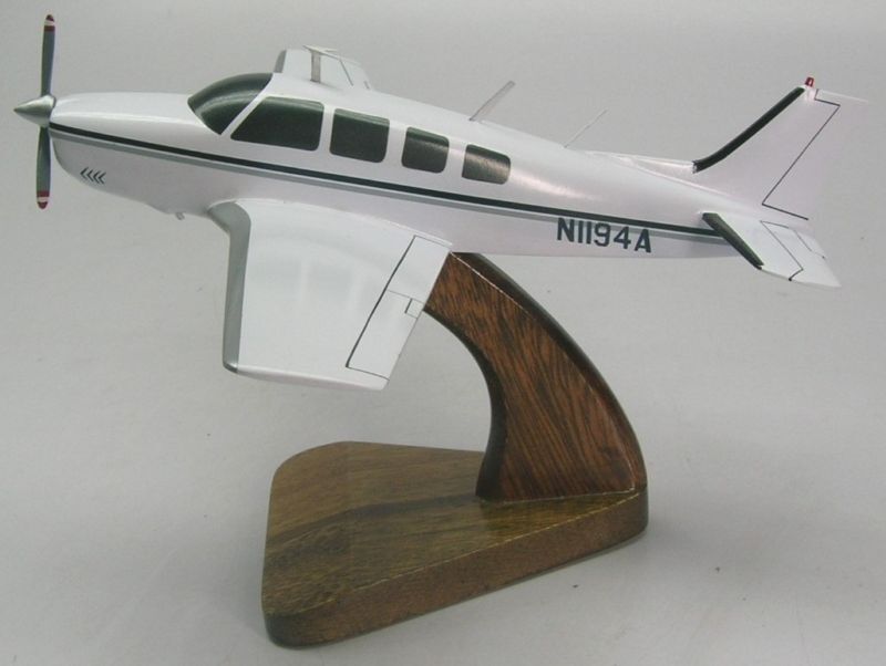 A-36 Bonanza A36 Airplane Desktop Kiln Dried Wood Model Regular New