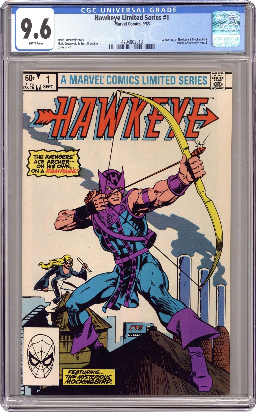 Hawkeye 1D CGC 9.6 1983 4294802013
