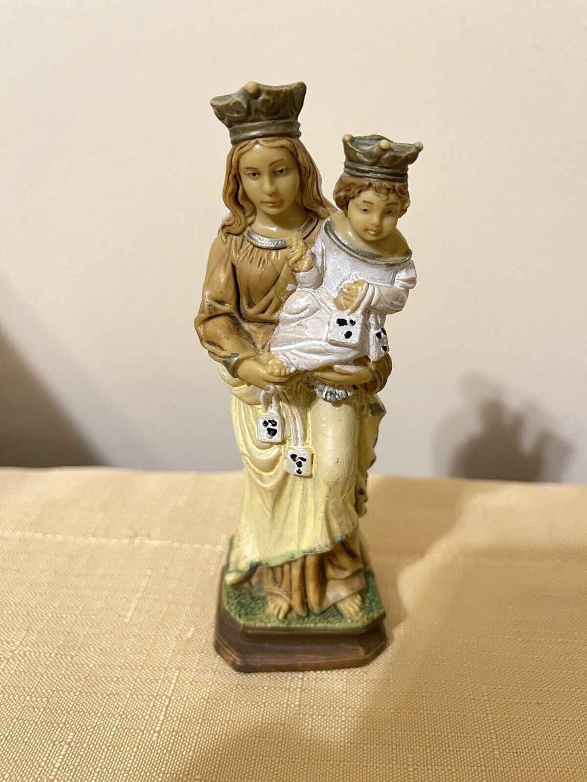 FONTANINI NATIVITY FIGURINE 5 in CROWNED OUR LADY OF MOUNT CARMEL S 145 Madonna