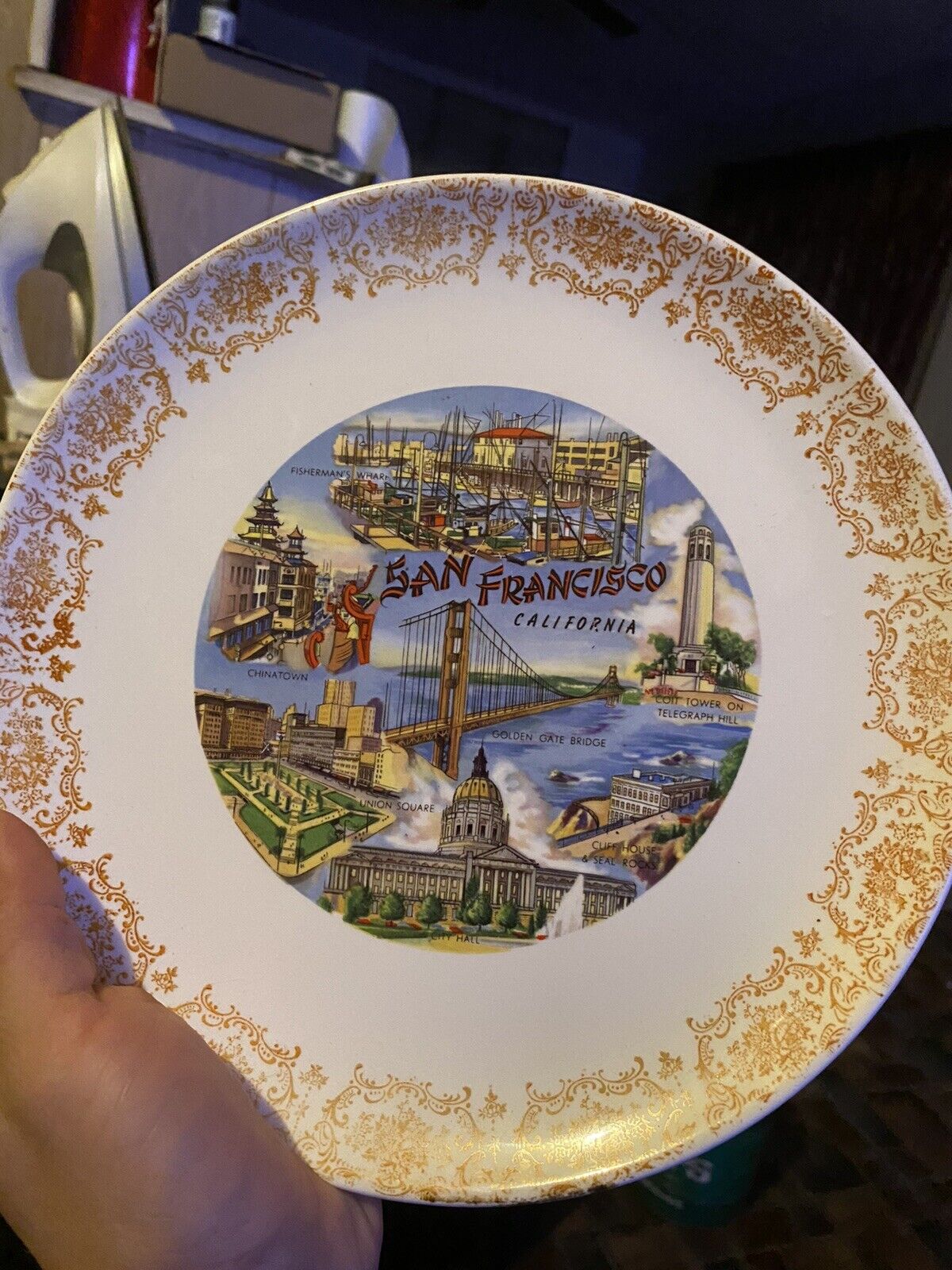 Vintage San Francisco California Plate. Rare Very Rare Not Many Left 