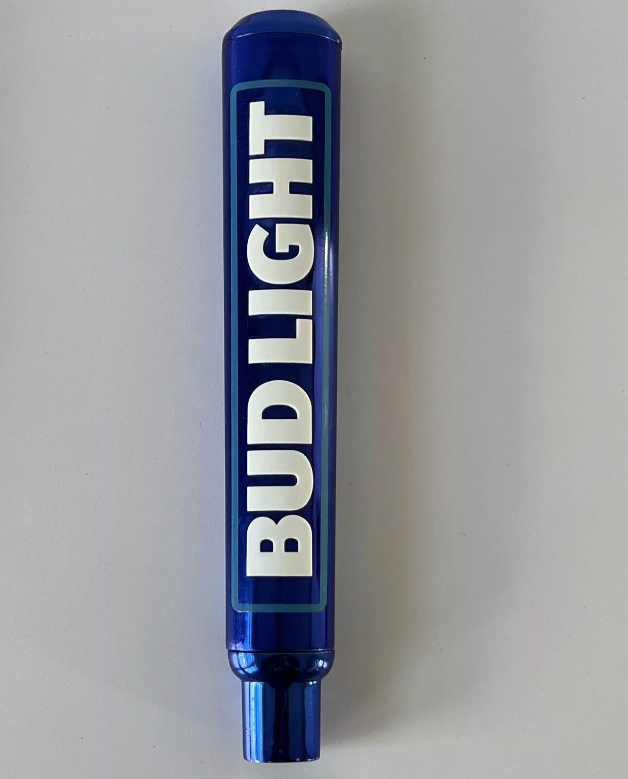 Bud Light Beer Tap Handle Keg Topper Bar Top Metal 12” Used