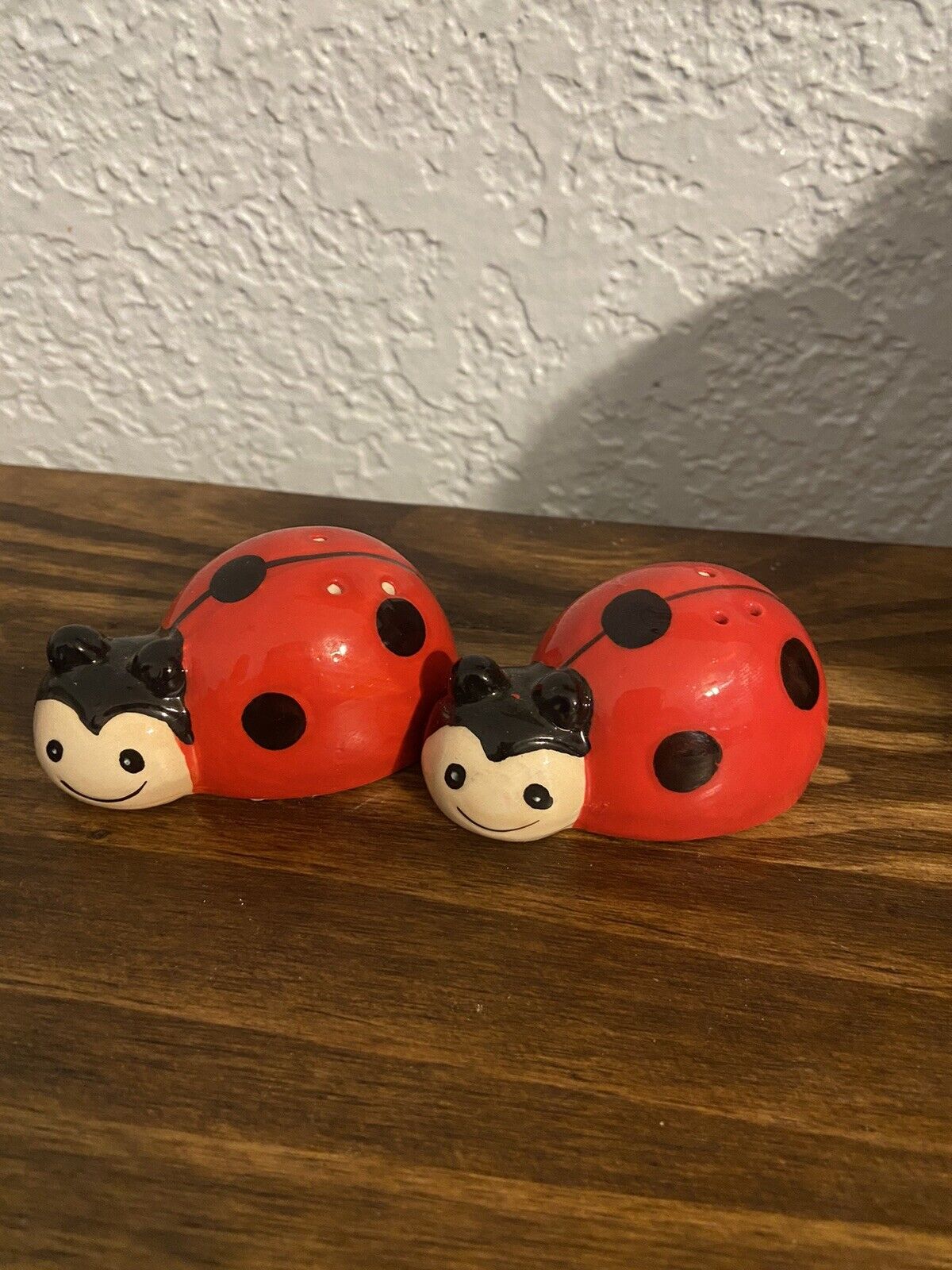 Lady Bug Salt And Pepper Shakers 